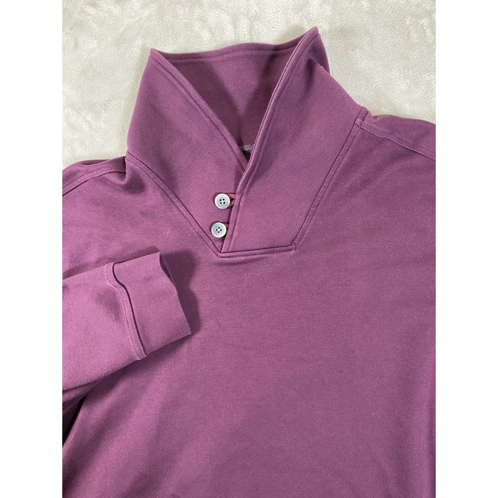 Tommy Bahama Sweater XL Mens Martinique Shawl Pullover‎ Maroon Pima Cotton